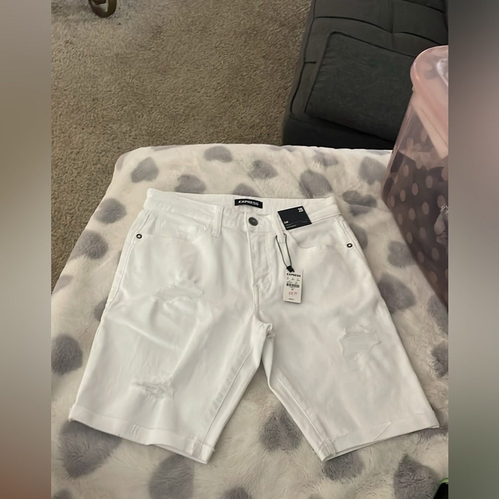 White Express shorts 28 Slim
